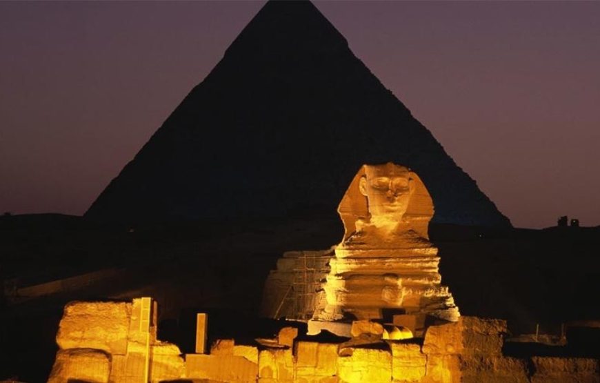 Show de som e luzes nas Pirâmides