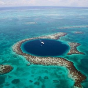 the famous Blue Hole