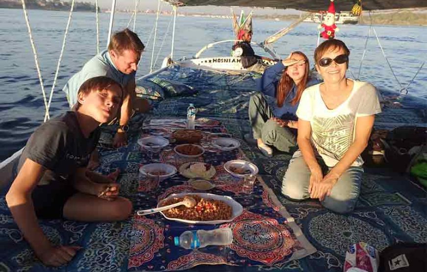 Vacances aventureuses à bord d’une felouque (voilier) sur le Nil au départ d’Assouan pendant 3 jours
