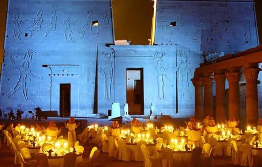 Show de som e luz no Templo de Philae em Aswan